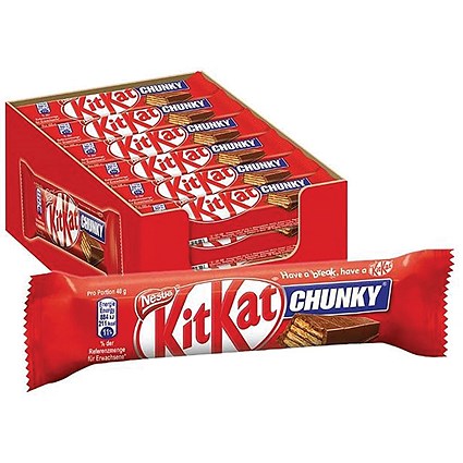 Nestle KitKat Chunky Chocolate Bar, Pack of 24 Nestle KitKat Chunky Chocolate Bar, Pack of 24