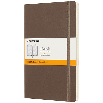 Moleskine Classic Soft Cover Ruled 130x210mm Large Brown