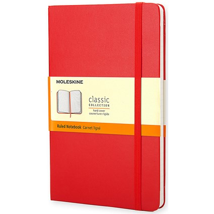 Moleskine Classic Notebook / Hard Cover / Large / Ruled / Red