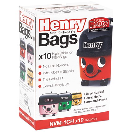 Henry Hoover Replacement Dust Bags Easy Replace Henry Vacuum Bags Quantity Packs 