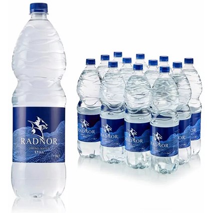 Radnor Hills Still Water, Plastic Bottles, 1.5 Litres, Pack of 12 Radnor Hills Still Water, Plastic Bottles, 1.5 Litres, Pack of 12