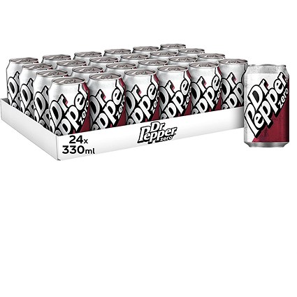 Dr Pepper Zero, 24x330ml Cans Dr Pepper Zero, 24x330ml Cans