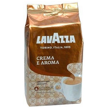Lavazza Crema Aroma (Brown) Coffee Beans, 1kg Lavazza Crema Aroma (Brown) Coffee Beans, 1kg