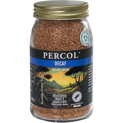 Percol Delicious Decaf Instant Coffee, 100g