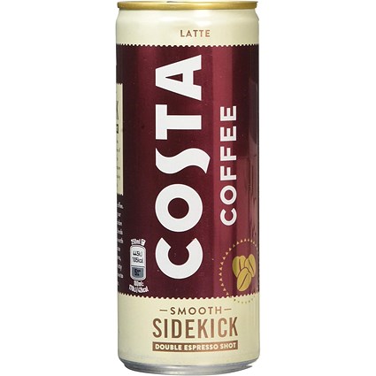 Costa Coffee Latte Iced Coffee, 250ml, Pack of 12 Costa Coffee Latte Iced Coffee, 250ml, Pack of 12