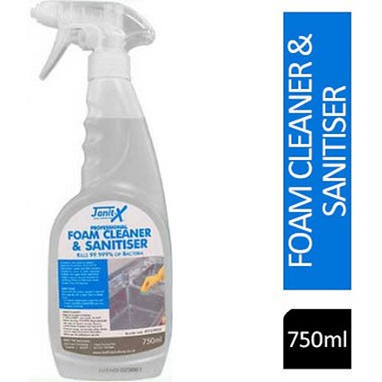 Janit-X Professional Foam Cleaner & Sanitiser, 750ml