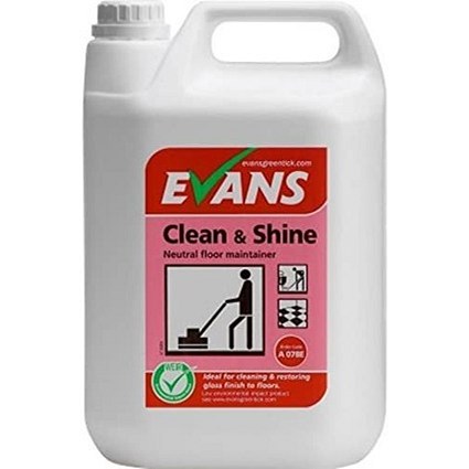 Evans Clean & Shine Neutral Floor Maintainer, 5 Litres