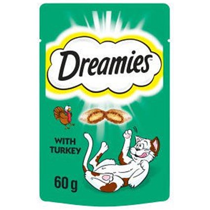 Dreamies Cat Treats with Turkey, 60g