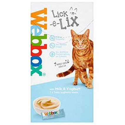 Webbox Lick-e-Lix Milk & Yoghurt, 15g, Pack of 7