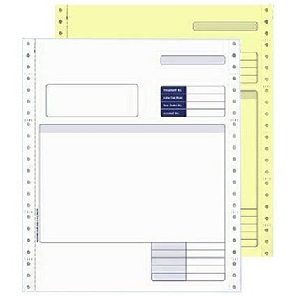 Matrix Invoice Custom Forms Sage (SAGSC02) Compatible 2 Part Dot Matrix Invoices, Pack ...
