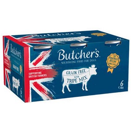 Butcher's Tripe Dog Food Tins, 400g, Pack of 6