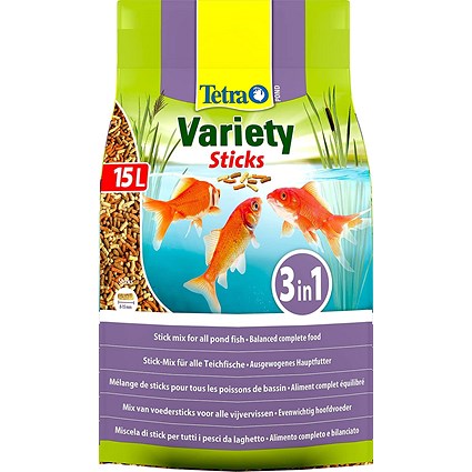 Tetra Pond Variety Sticks, 15 Litres