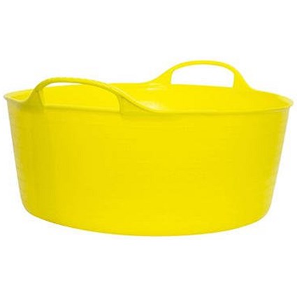 Gorilla Shallow Flexi Tub, 15 Litre, Yellow