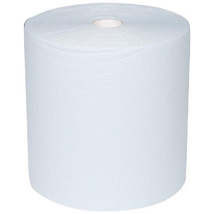 Wypall L10 1 Ply Jumbo Wiping Paper Rolls, 380x330mm, Blue, 1000 Sheets