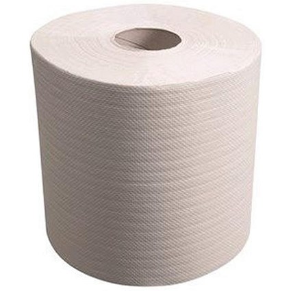 Wypall L10 1 Ply Centrefeed Rolls, 300m, White, Pack of 6