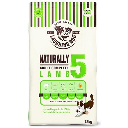 Laughing Dog Naturally 5 Lamb Complete, 12kg