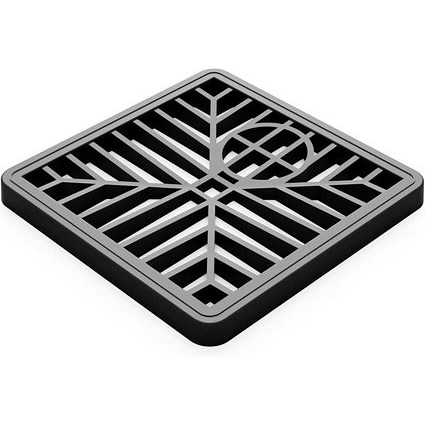 Janit-X Square Drain Covers Outdoor Drainage Channel - PVC Plastic Grid Cover