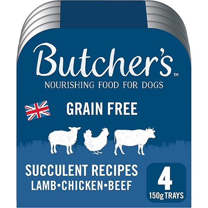 Butcher's Succulent Recipes Dog Food Trays, 150g, Pack of 4