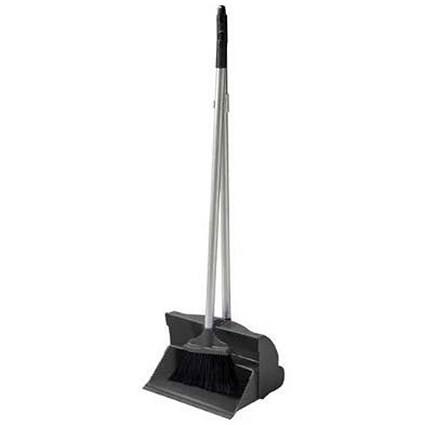 Fixtures Basic Lobby Dustpan Brush with Self Closing Lid