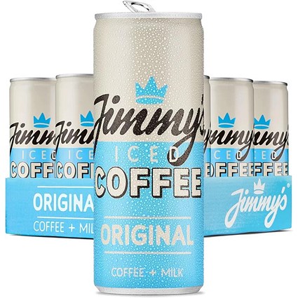 Jimmys Iced Coffee Original Cans, 250ml, Pack of 12