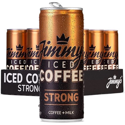 Jimmys Iced Coffee Strong Cans, 250ml, Pack of 12