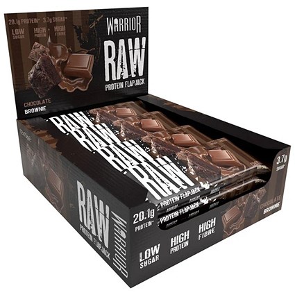 Warrior RAW Protein Bar 12 x 75g Bars 20g of Protein Per bar Chocolate Brownie