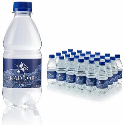 Radnor Hills Still Water, Plastic Bottles, 330ml, Pack of 24