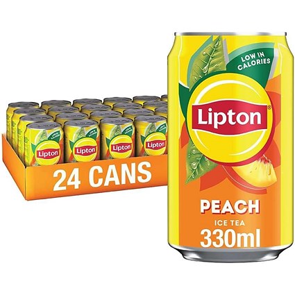 Lipton Ice Tea, Peach, 24 x 330ml Can