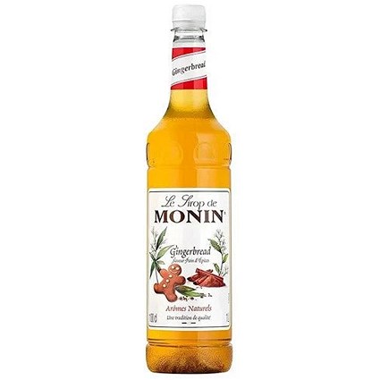 Monin Gingerbread Syrup, 1 Litre, Plastic Bottle