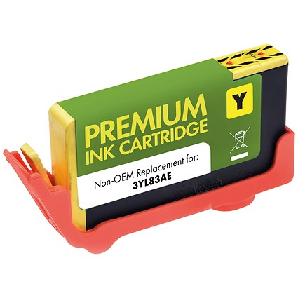 Q-Connect Remanufactured Inkjet Cartridge High Yield Yellow For HP 3YL83AE RIC912XL-Y