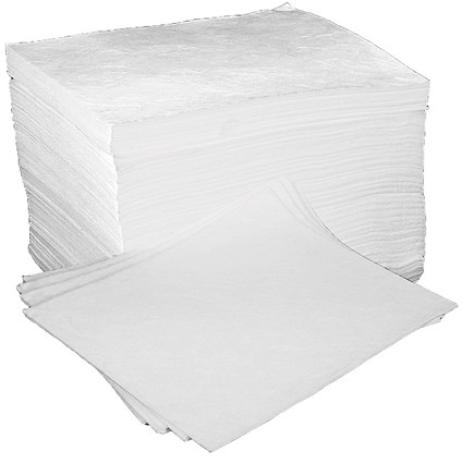 Fentex Oil & Fuel Absorbent Pads, 40cm x 50cm, Pack of 100