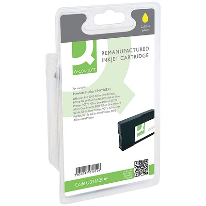 Q-Connect Remanufactured Inkjet Cartridge High Yield Yellow For HP 3JA29AE RM-QC-6818-00