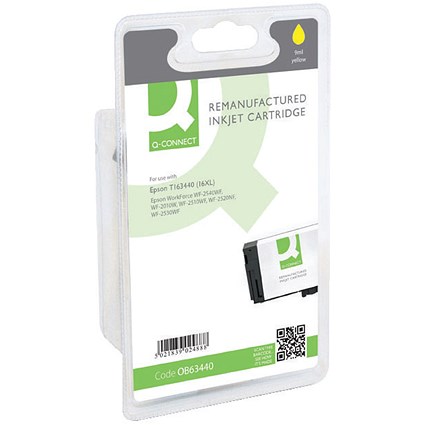 Q-Connect Epson 16XL Reman Yellow High Yield Inkjet Cartridge C13T16344010, T163440