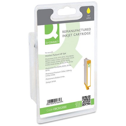 Q-Connect HP 364 Yellow Ink Cartridge CB320EE