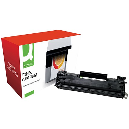 Q-Connect HP 36A Black Laser Toner Cartridge CB436A