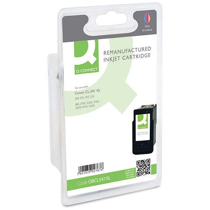 Q-Connect Remanufactured Inkjet Cartridge High Yield Colour For Canon CL-541XL CL-541XL-COMP