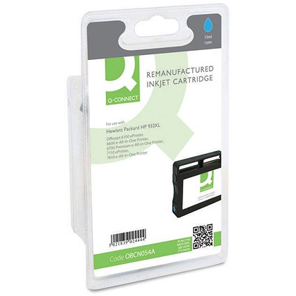 Q-Connect HP 933XL Cyan Ink Cartridge CN054A