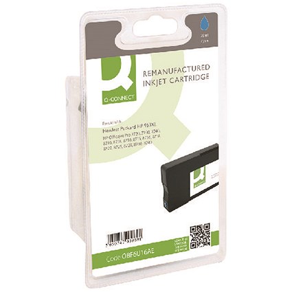 Q-Connect HP 953XL HY Cyan Ink Cartridge F6U16AE-COMP Q-Connect HP 953XL HY Cyan Ink Cartridge F6U16AE-COMP