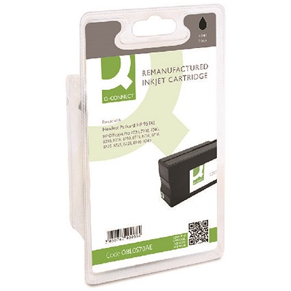 Q-Connect HP 953XL HY Black Ink Cartridge L0S70AE-COMP Q-Connect HP 953XL HY Black Ink Cartridge L0S70AE-COMP