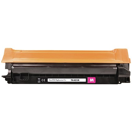 Q-Connect Brother TN-421M Compatible Toner Cartridge Standard Yield Magenta TN-421M-COMP Q-Connect Brother TN-421M Compatible Toner Cartridge Standard Yield Magenta TN-421M-COMP