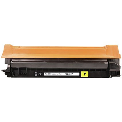 Q-Connect Brother TN-421Y Compatible Toner Cartridge Standard Yield Yellow TN-421Y-COMP Q-Connect Brother TN-421Y Compatible Toner Cartridge Standard Yield Yellow TN-421Y-COMP