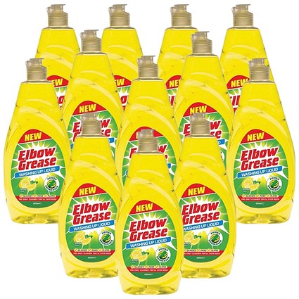 Elbow Grease Washing Up Liquid Lemon 450ml (Pack of 12)