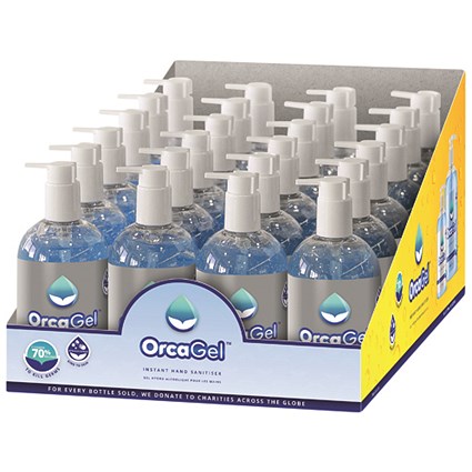 Orcagel Hand Sanitiser 250ml Pump 70% Alcohol (Pack of 24)