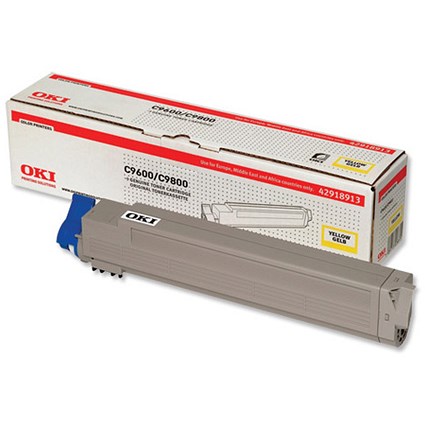 Oki 42918913 Yellow Laser Toner Cartridge