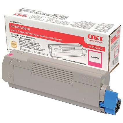 Oki 43324422 Magenta Laser Toner Cartridge