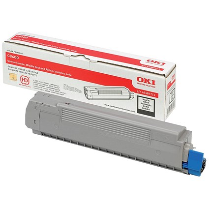 Oki 43487712 Black Laser Toner Cartridge