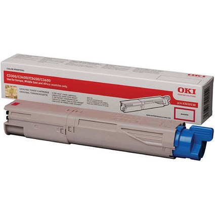 Oki 43459330 Magenta Laser Toner Cartridge