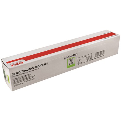 Oki 43459433 Yellow Laser Toner Cartridge