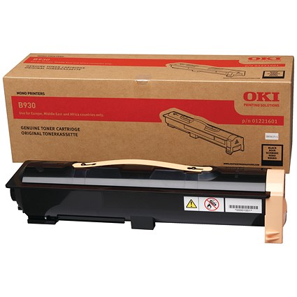 Oki B930 Laser Black Toner (For use with B930 Printers) 01221601