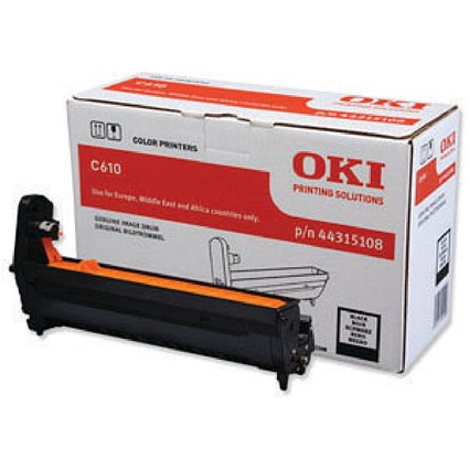Oki C610 20K Image Drum Black 44315108